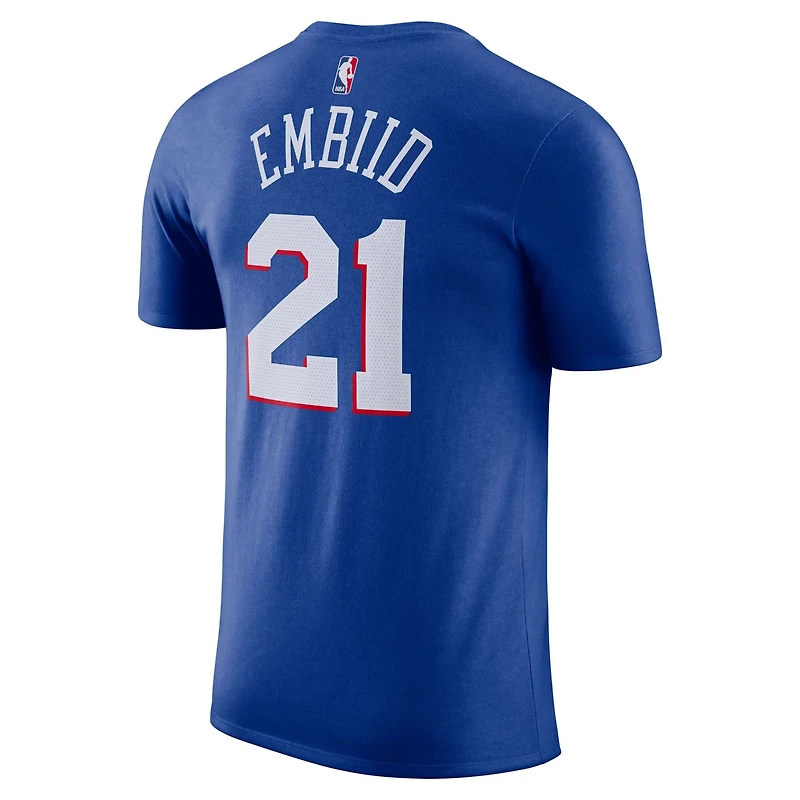 Nike Joel Embiid Philadelphia 76ers Icon 2022/23 Name  Number T-Shirt