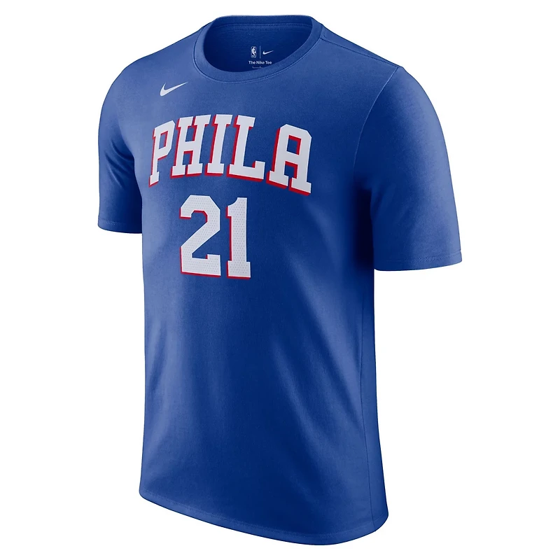 Nike Joel Embiid Philadelphia 76ers Icon 2022/23 Name  Number T-Shirt