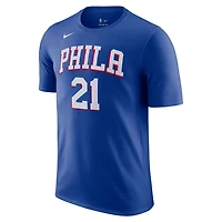 Nike Joel Embiid Philadelphia 76ers Icon 2022/23 Name  Number T-Shirt