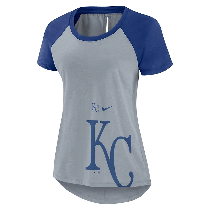 Nike Kansas City Royals Summer Breeze Raglan Fashion T-Shirt