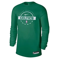Nike Kelly Boston Celtics 2025 26 On-Court Flare Dri-FIT Practice Long Sleeve Tri-Blend T-Shirt