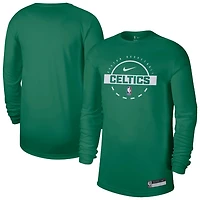 Nike Kelly Boston Celtics 2025 26 On-Court Flare Dri-FIT Practice Long Sleeve Tri-Blend T-Shirt