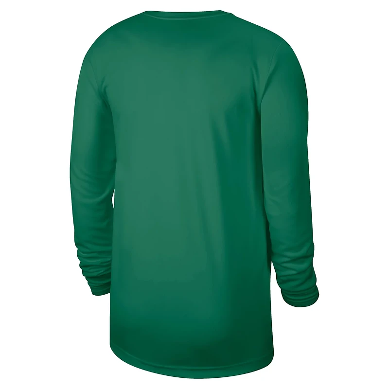 Nike Kelly Boston Celtics 2025 26 On-Court Flare Dri-FIT Practice Long Sleeve Tri-Blend T-Shirt