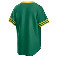 Nike Kelly Oakland Athletics Road Cooperstown Collection Team Jersey
