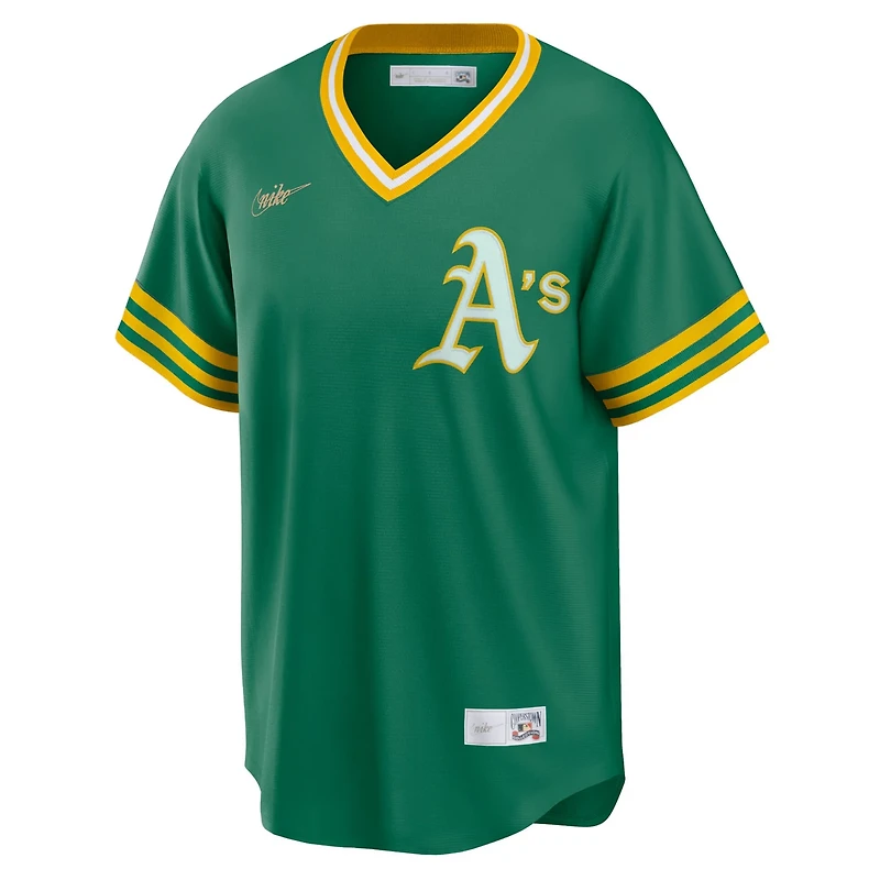 Nike Kelly Oakland Athletics Road Cooperstown Collection Team Jersey