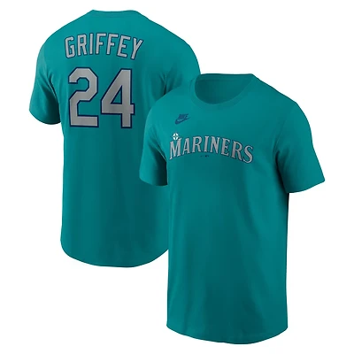 Nike Ken Griffey Jr Seattle Mariners Cooperstown Collection Name Number T-Shirt