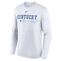 Nike Kentucky Wildcats 2025 Courtside Basketball Shootaround Legend Dri-FIT Long Sleeve T-Shirt