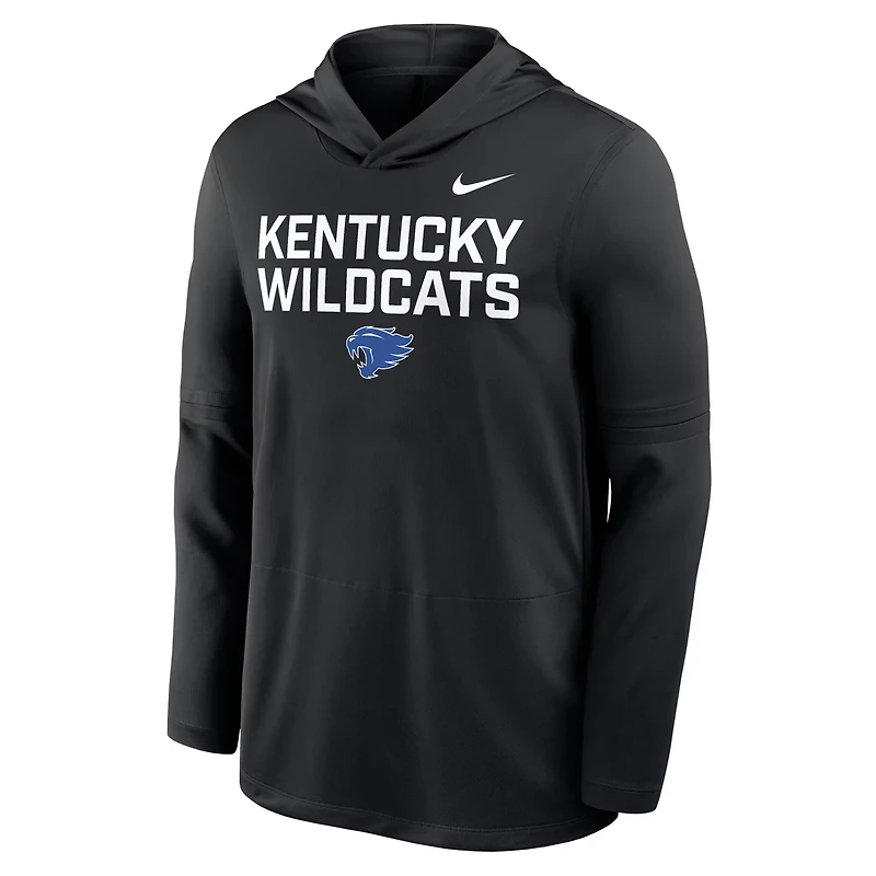 Nike Kentucky Wildcats 2025 Sideline Dri-FIT Long Sleeve Hoodie T-Shirt