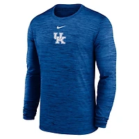 Nike Kentucky Wildcats 2025 Sideline Velocity Performance Long Sleeve T-Shirt