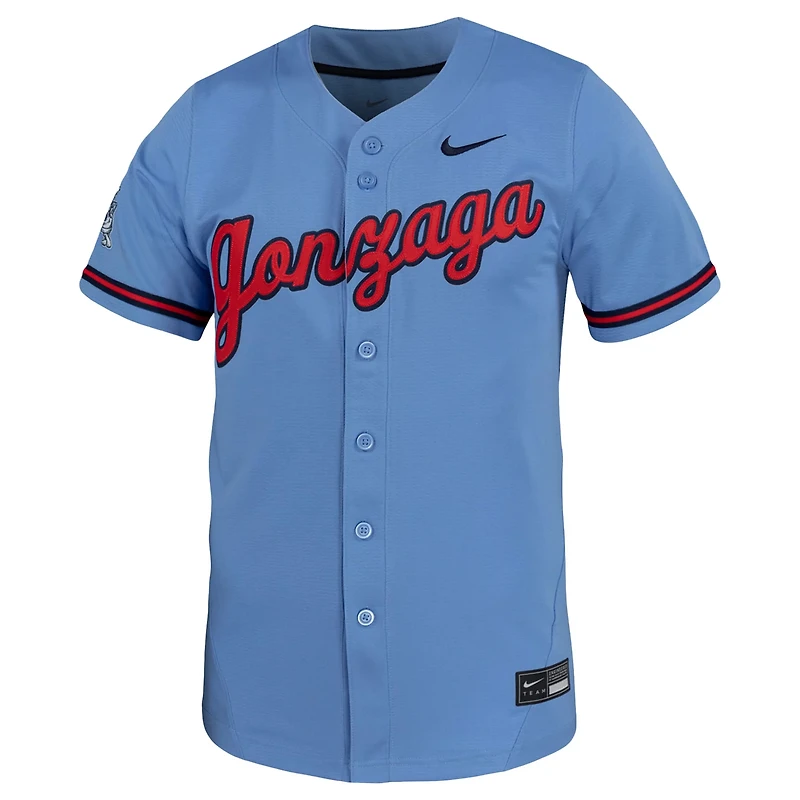 Nike Light Gonzaga Bulldogs Replica Baseball Jersey