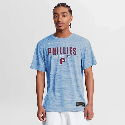 Nike Light Philadelphia Phillies Authentic Collection Velocity Dri-FIT T-Shirt