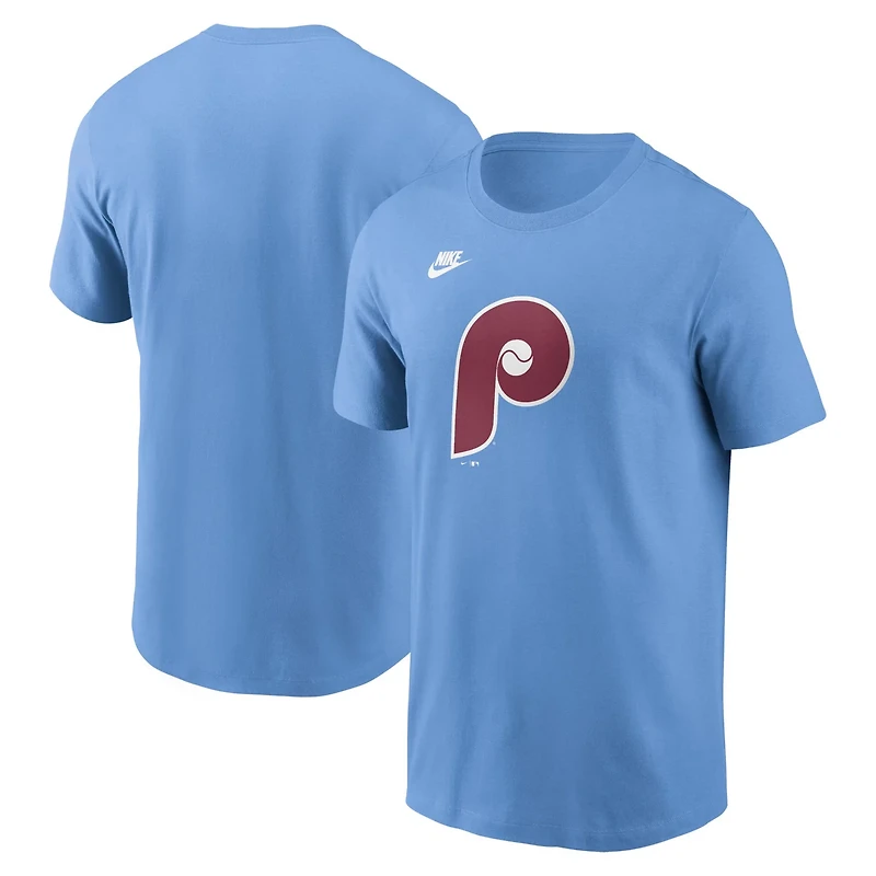 Nike Light Philadelphia Phillies Cooperstown Collection Team Logo T-Shirt