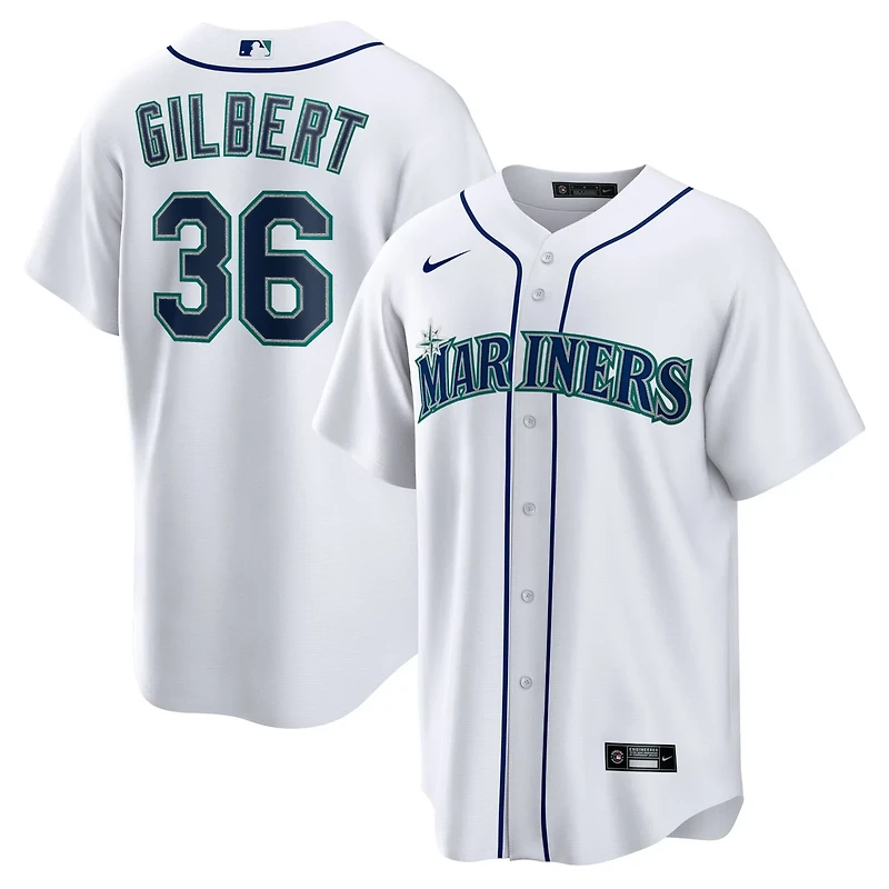 Nike Logan Gilbert Seattle Mariners Home Replica Jersey