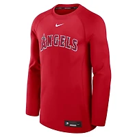 Nike Los Angeles Angels Authentic Collection Game Time Raglan Performance Long Sleeve T-Shirt