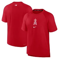 Nike Los Angeles Angels Authentic Collection Pregame Raglan Performance T-Shirt