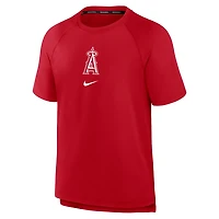 Nike Los Angeles Angels Authentic Collection Pregame Raglan Performance T-Shirt