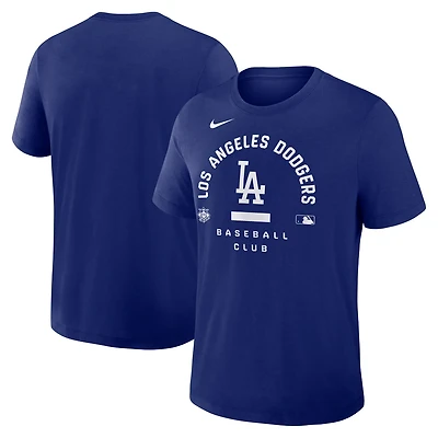 Nike Los Angeles Dodgers Authentic Collection Early Work Tri-Blend Dri-FIT T-Shirt