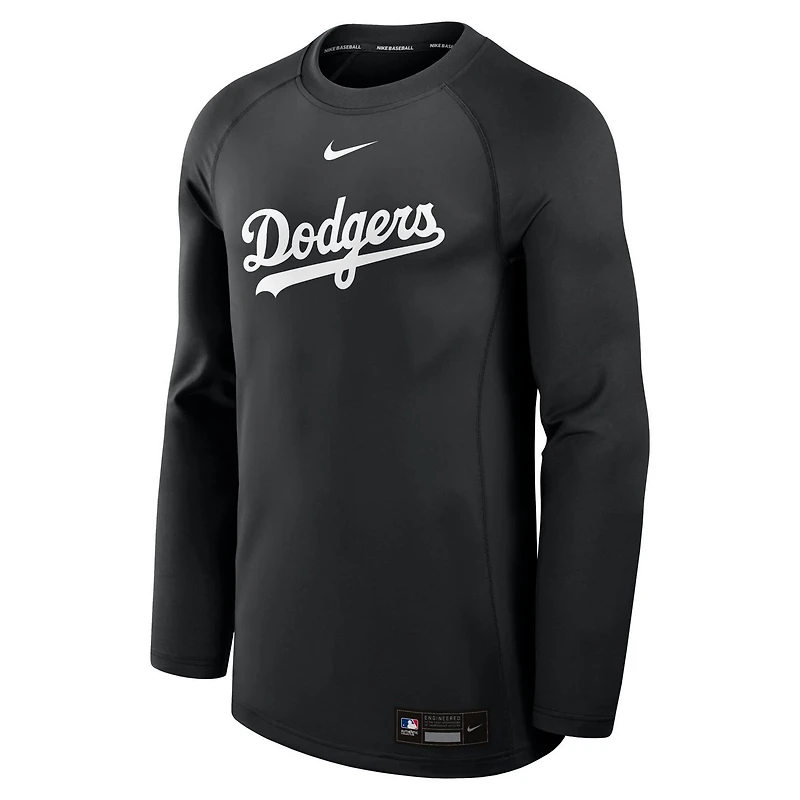 Nike Los Angeles Dodgers Authentic Collection Game Time Raglan Long Sleeve T-Shirt