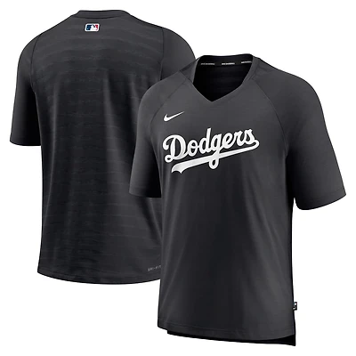 Nike Los Angeles Dodgers Authentic Collection Pregame Raglan Performance V-Neck T-Shirt