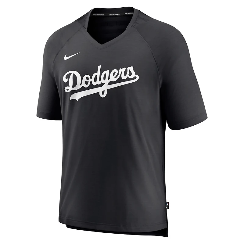 Nike Los Angeles Dodgers Authentic Collection Pregame Raglan Performance V-Neck T-Shirt