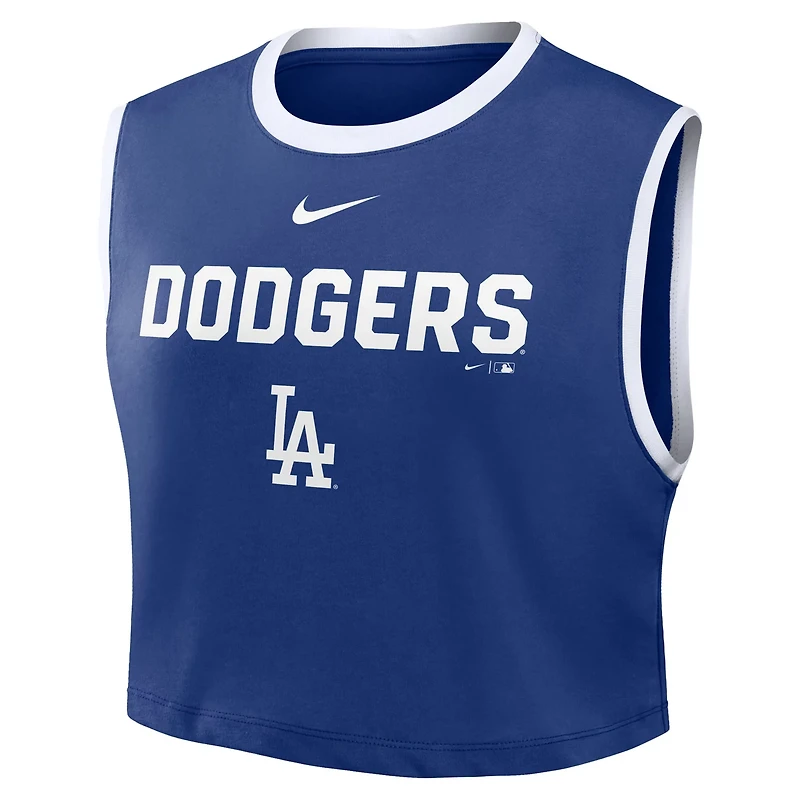 Nike Los Angeles Dodgers Primetime Loose Dri-FIT Cropped Tank Top