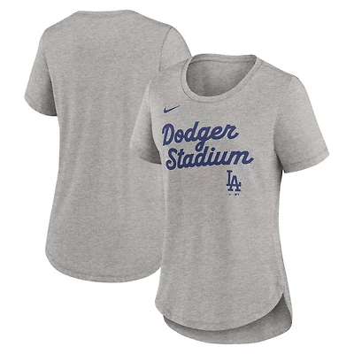 Nike Los Angeles Dodgers Script Tri-Blend T-Shirt