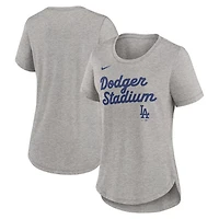 Nike Los Angeles Dodgers Script Tri-Blend T-Shirt