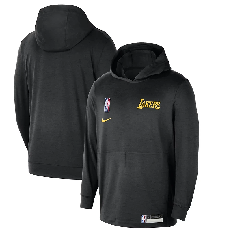 Nike Los Angeles Lakers 2024 25 On-Court Authentic Practice Yoga Restore Lightweight Pullover Hoodie