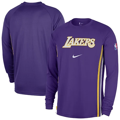 Nike Los Angeles Lakers 2025 26 Authentic Pre-Game Legend Dri-FIT Long Sleeve Shooting Shirt