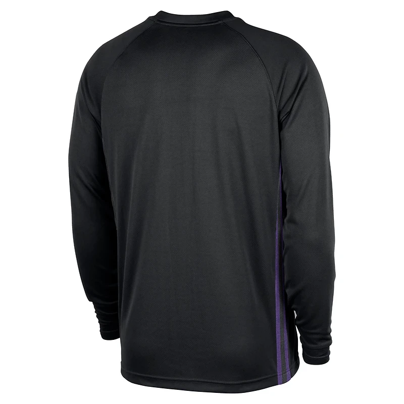 Nike Los Angeles Lakers 2025 26 City Edition Authentic Pregame Dri-FIT Long Sleeve Shooting T-Shirt