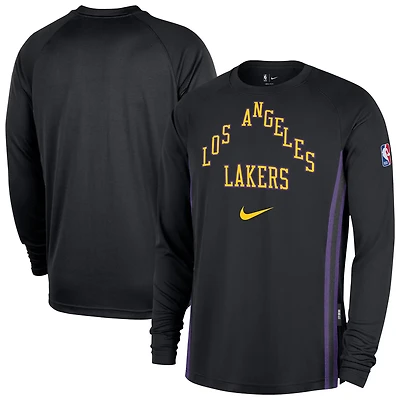 Nike Los Angeles Lakers 2025 26 City Edition Authentic Pregame Dri-FIT Long Sleeve Shooting T-Shirt