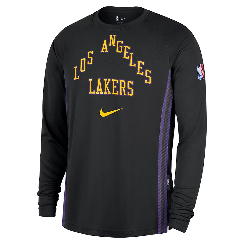 Nike Los Angeles Lakers 2025 26 City Edition Authentic Pregame Dri-FIT Long Sleeve Shooting T-Shirt