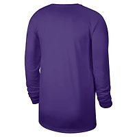 Nike Los Angeles Lakers 2025 26 On-Court Flare Dri-FIT Practice Long Sleeve Tri-Blend T-Shirt