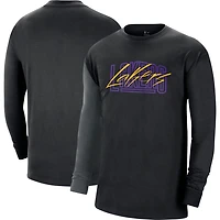 Nike Los Angeles Lakers Courtside Versus Flight MAX90 Long Sleeve T-Shirt