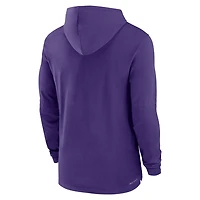 Nike LSU Tigers 2024 Sideline Hoodie Performance Long Sleeve T-Shirt
