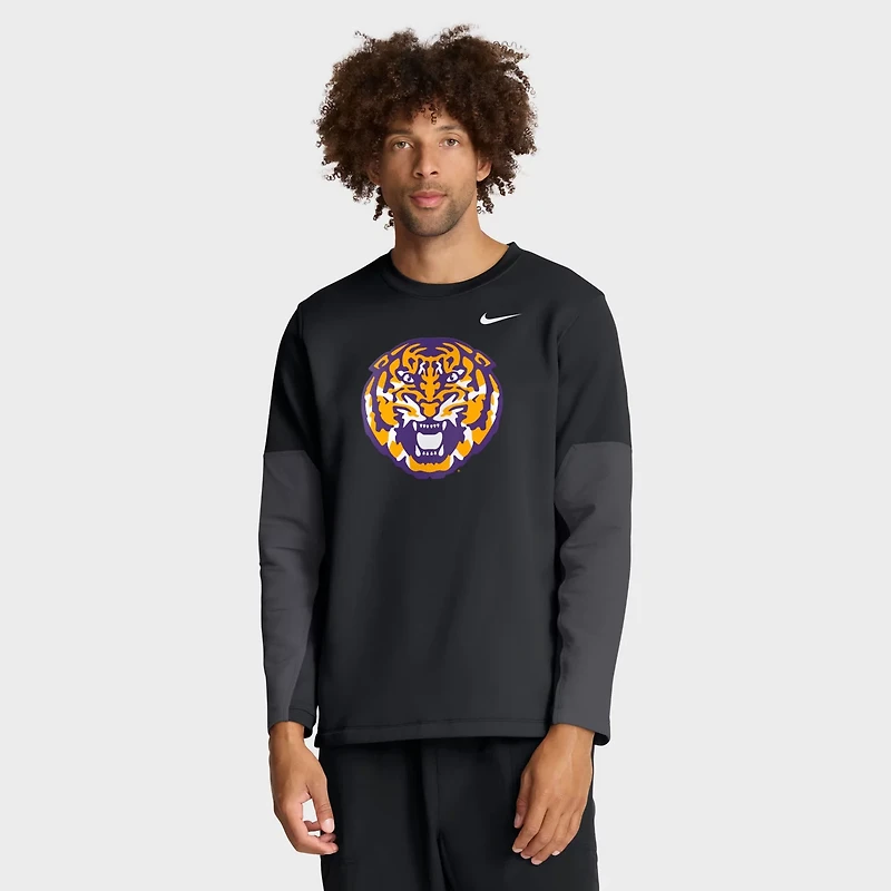 Nike LSU Tigers 2025 Sideline Coach Performance Long Sleeve T-Shirt