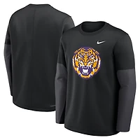 Nike LSU Tigers 2025 Sideline Coach Performance Long Sleeve T-Shirt