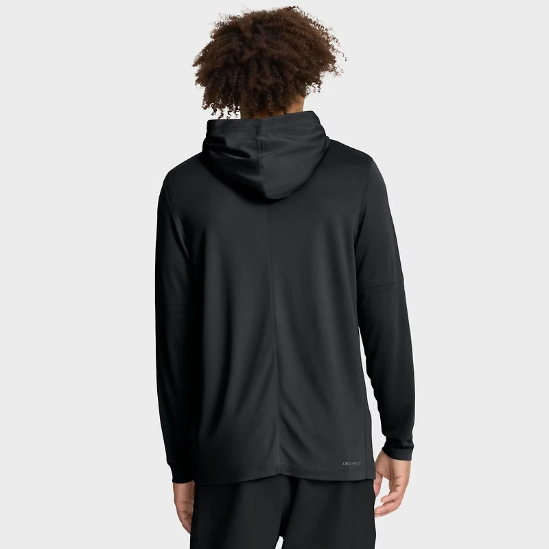 Nike LSU Tigers 2025 Sideline Dri-FIT Long Sleeve Hoodie T-Shirt