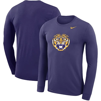 Nike LSU Tigers Legend Wordmark Performance Long Sleeve T-Shirt