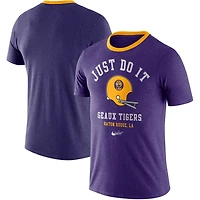 Nike LSU Tigers Vault Helmet Tri-Blend T-Shirt