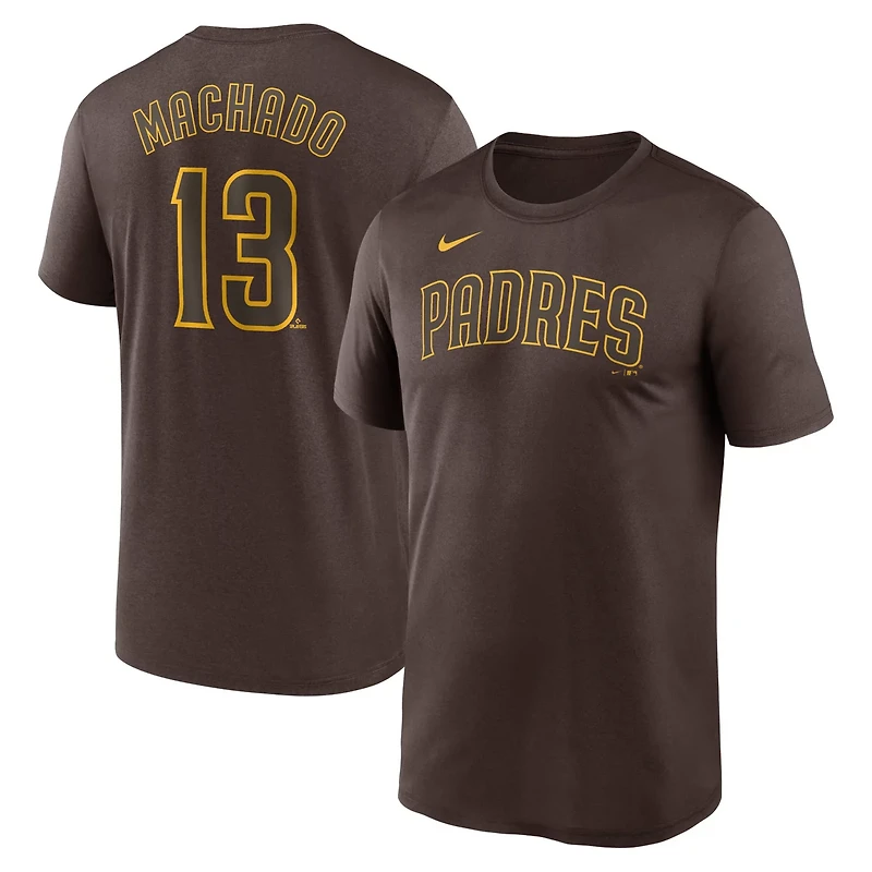 Nike Manny Machado San Diego Padres Legend Name and Number Home T-Shirt