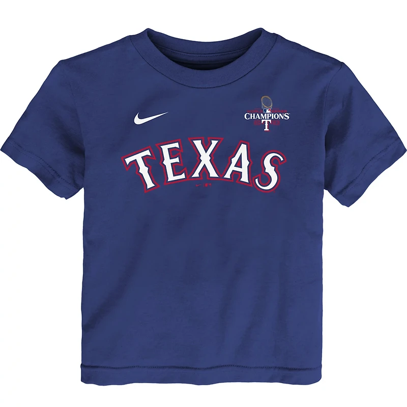 Nike Marcus Semien Texas Rangers 2023 World Series Champions Name  Number T-Shirt
