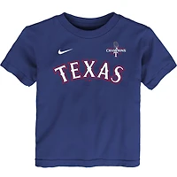 Nike Marcus Semien Texas Rangers 2023 World Series Champions Name  Number T-Shirt