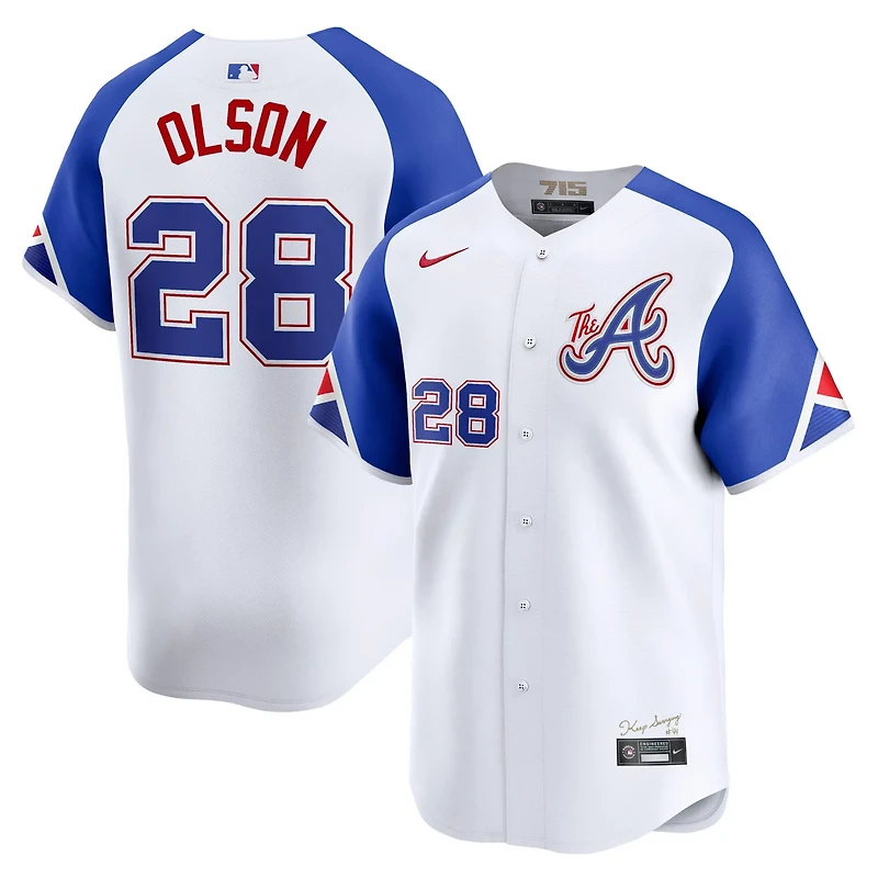 Nike Matt Olson Atlanta Braves City Connect Limited Jersey