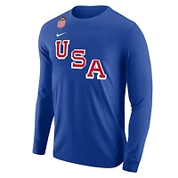 Nike Matthew Tkachuk US Hockey 2026 Name  Number Long Sleeve T-Shirt