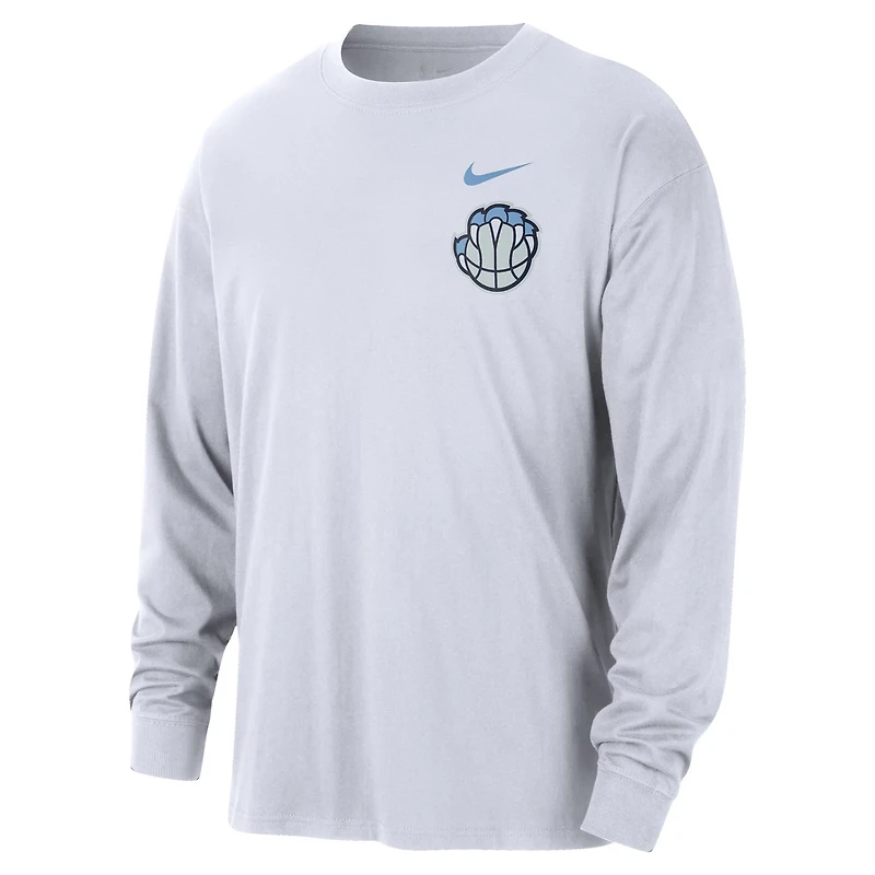 Nike Memphis Grizzlies 2025 26 City Edition Remix Essential Logo Long Sleeve T-Shirt