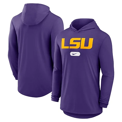 Nike Men's LSU Tigers Primetime Long Sleeve Hooded Top