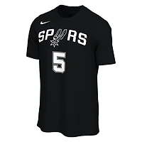 Unisex Nike Stephon Castle San Antonio Spurs Name  Number T-Shirt