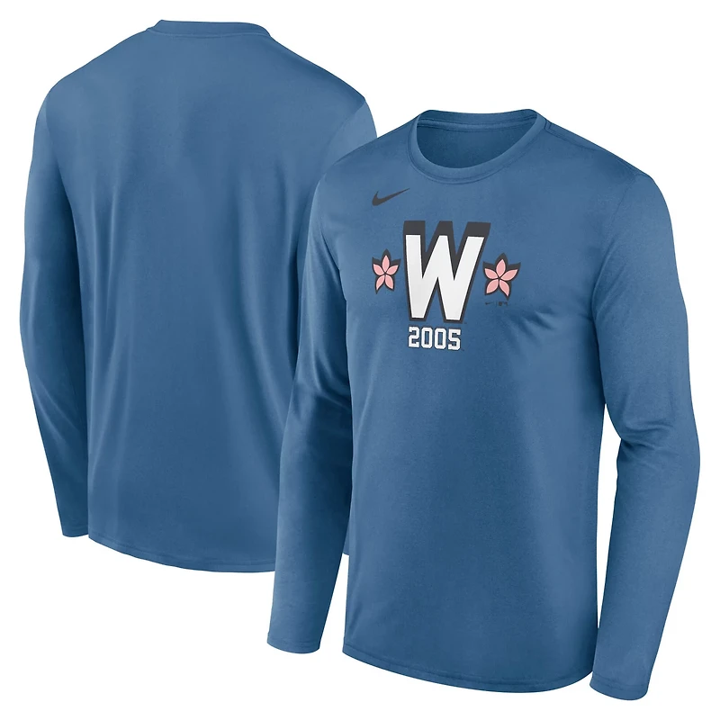 Nike Men's Washington Nationals MLB City Connect Long Sleeve Legend Tee