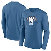 Nike Men's Washington Nationals MLB City Connect Long Sleeve Legend Tee
